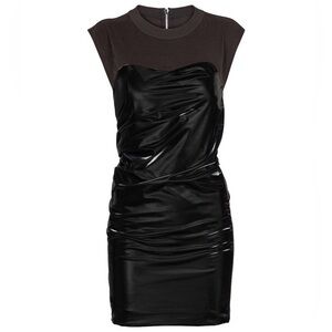 NWT RtA Isabella Vinyl Minidress XS